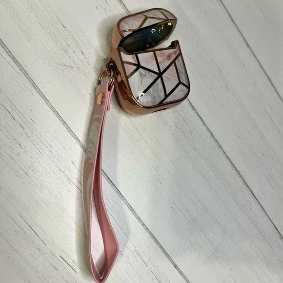 Airpods Case Airpods Cover Pink Apple AirPods Case, Strap, and Cushions - Picture 9 of 9